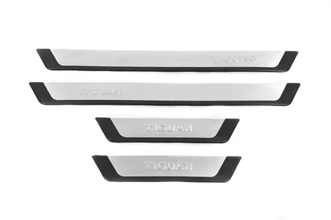 Накладки на пороги Omsa Flexill (4 шт., нерж.) для Volkswagen Tiguan 2007-2016 рр — Volkswagen Tiguan 2007-2016 гг. DianaParts