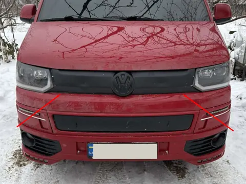 Зимова накладка на верхню решітку Матова для Volkswagen T5 2010-2015 рр — Volkswagen T5 2010-2015 гг. DianaParts