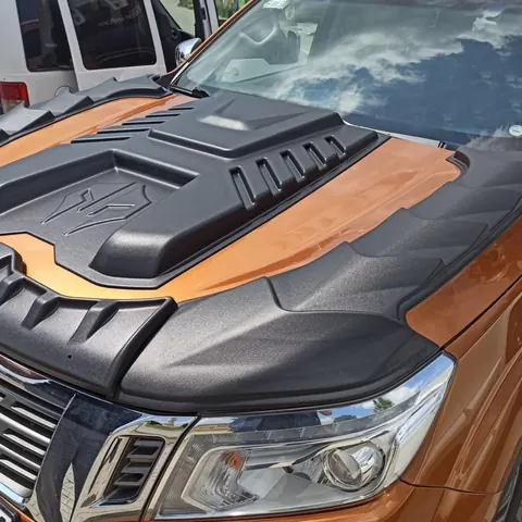 Накладка на капот (ABS) для Nissan Navara/NP300 2016- рр — Nissan Navara/NP300 2016- гг. DianaParts