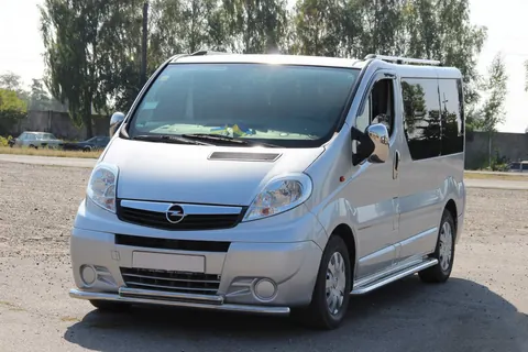 Передній захист ST014 (нерж.) для Nissan Primastar 2002-2014 рр — Nissan Primastar 2002-2014 гг. DianaParts