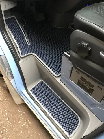Килимки на пороги (3 шт, EVA, чорні) для Mercedes Sprinter W906 2006-2018 рр — Mercedes Sprinter W906 2006–2018 гг. DianaParts