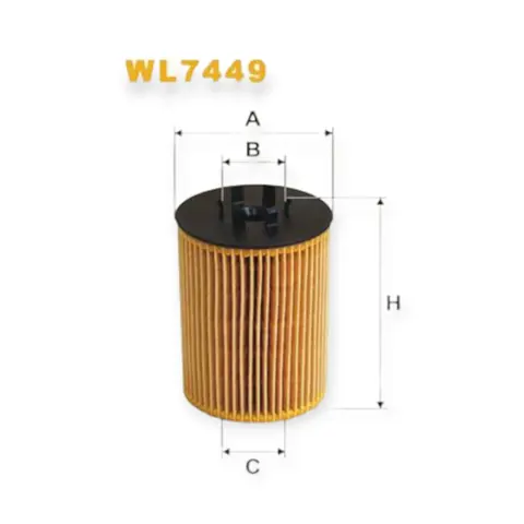 Фільтр масляний BMW 5 (E60, E61) (03-10) (WIX) WIX FILTERS