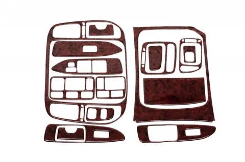 Накладки на панель Карбон для Toyota Land Cruiser 100 1998-2007 рр — Toyota Land Cruiser 100 1998-2007 гг. DianaParts