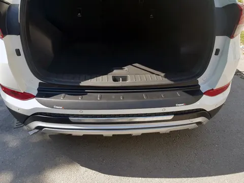 Накладка на задній бампер EuroCap 2016-2018 (ABS) для Hyundai Tucson TL рр — Hyundai Tucson TL 2016-2021 гг. DianaParts