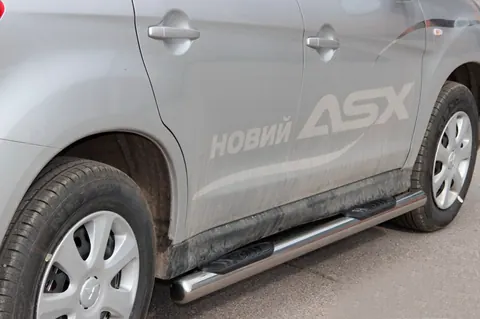Бічні труби BB002 (2 шт., нерж.) для Mitsubishi Eclipse Cross 2017- рр — Mitsubishi Eclipse Cross 2017- гг. DianaParts