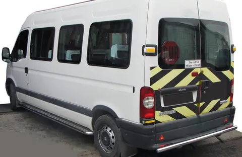 Задня дуга AK002 (нерж.) для Nissan Interstar 2002-2010 рр — Nissan Interstar 2002-2010 гг. DianaParts