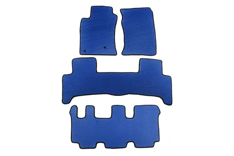 Килимки EVA (3 ряди, Синій) для Toyota Land Cruiser Prado 120 2002-2009 рр — Toyota Land Cruiser Prado 120 2002-2009 гг. DianaParts