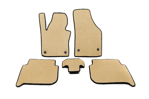 Килимки EVA (Бежевий) для Volkswagen Touran 2010-2015 рр — Volkswagen Touran 2010-2015 гг. DianaParts