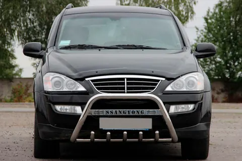 Кенгурятник WT004 (нерж) для SsangYong Action 2005-2018 рр — SsangYong Action 2005-2018 гг. DianaParts