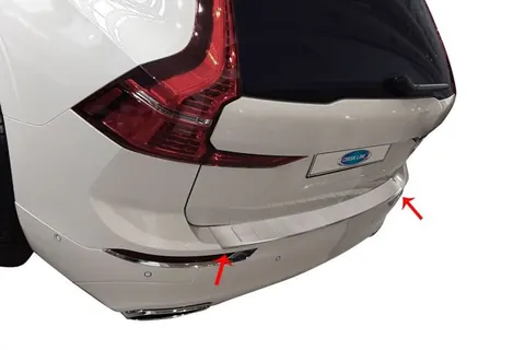 Накладка на задній бампер (нерж.) для Volvo XC60 2017- рр — Volvo XC60 2017- гг. DianaParts