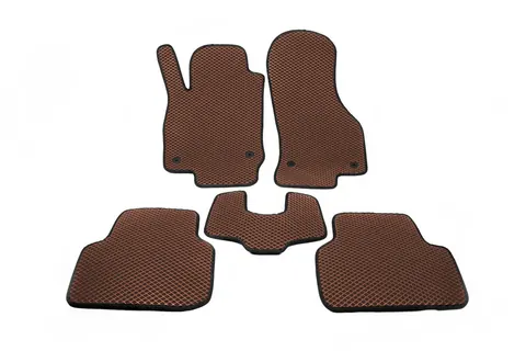 Килимки EVA (Коричневий) для Skoda Octavia IV A8 2020- рр — Skoda Octavia IV A8 2020- гг. DianaParts