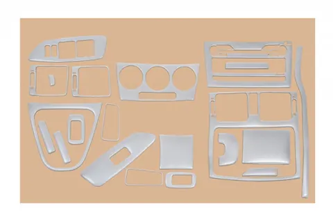 Накладки на панель Алюміній для Toyota Auris 2007-2012 рр — Toyota Auris 2007-2012 гг. DianaParts