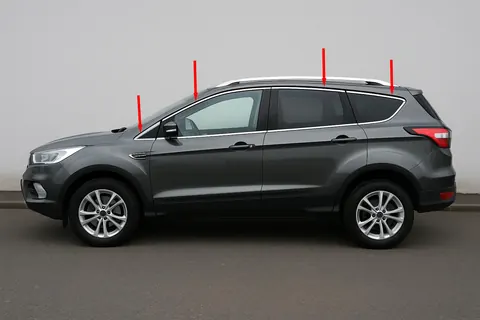 Верхня окантовка скла (12 шт, нерж) для Ford Kuga/Escape 2013-2019 рр — Ford Kuga/Escape 2013-2019 гг. DianaParts