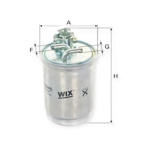 Фільтр паливний Volkswagen T4 D, TD, TDI (1990-2003), LT 2.4D, 2.4TD (1982-1997) WIX FILTERS