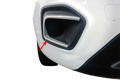 Накладки на противотуманки 2016-2026 (2 шт., нерж.) для Fiat Fiorino/Qubo рр — Fiat Fiorino/Qubo 2008-2024 гг. DianaParts