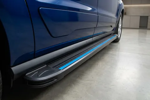 Бокові пороги Maya Blue (2 шт., Алюміній) Максі база для Ford Connect 2021- рр — Ford Connect 2021- гг. DianaParts