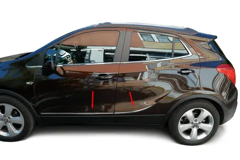 Молдинг дверей Tit-designs (нерж) для Opel Mokka 2012-2021 рр — Opel Mokka 2012-2021 гг. DianaParts
