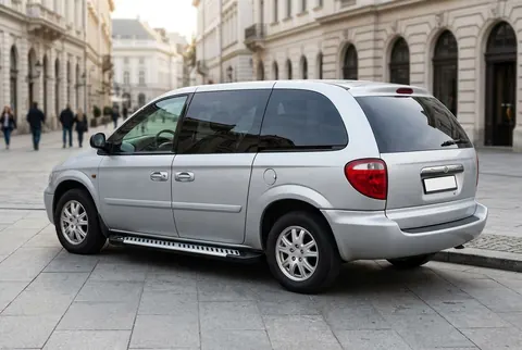 Бокові пороги Line (2 шт., алюміній) для Chrysler Voyager 2001-2007 рр — Chrysler Voyager 2001-2007 гг. DianaParts