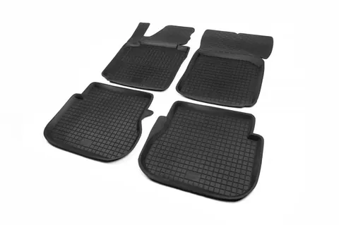 Гумові килимки з бортом (4 шт, Polytep) для Volkswagen Caddy 2010-2015 рр — Volkswagen Caddy 2010-2015 гг. DianaParts