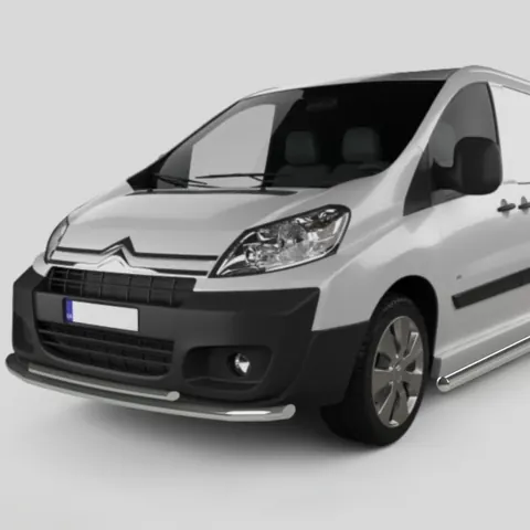 Передній захист ST014 (нерж.) d60/42 для Citroen Jumpy 2007-2017 рр — Citroen Jumpy 2007-2017 гг. DianaParts
