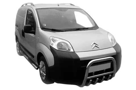 Кенгурятник QT006 (нерж.) для Fiat Fiorino/Qubo 2008-2024 рр — Fiat Fiorino/Qubo 2008-2024 гг. DianaParts