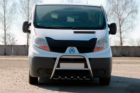 Кенгурятник QT-Spec (нерж.) для Opel Vivaro 2001-2015 рр — Opel Vivaro 2001–2015 гг. DianaParts