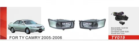 Протитуманки (2 шт, галогенні) для Toyota Camry 2001-2006 рр — Toyota Camry 2001-2006 гг. DianaParts