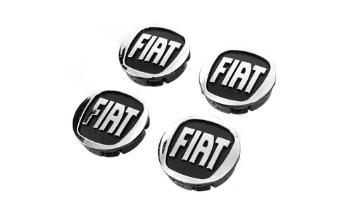 Ковпачки на диски 59/55 мм чорні (4 шт) для Fiat — Fiat DianaParts