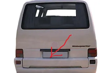 Накладка на задню кришку (під фарбування) для Volkswagen T4 Transporter 1990-2003 рр — Volkswagen T4 Transporter 1990-2003 гг. DianaParts
