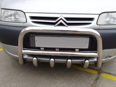 Кенгурятник QT006 (нерж.) 51 мм для Peugeot Partner 1996-2008 рр — Peugeot Partner 1996-2008 гг. DianaParts