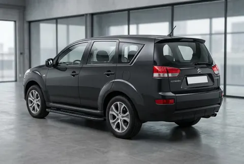 Бокові пороги Bosphorus Black (2 шт., Алюміній) для Citroen C-Crosser 2007-2013 рр — Citroen C-Crosser 2007-2013 гг. DianaParts