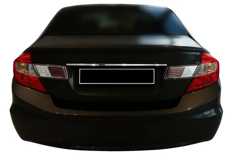 Накладка над номером (нерж) для Honda Civic Sedan IX 2011-2016 рр — Honda Civic Sedan IX 2011-2016 гг. DianaParts