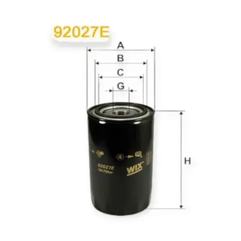 Фільтр масляний Volvo B10, 54, 57, 58, 59 (71-96) WIX FILTERS