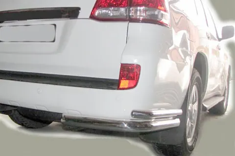 Задні куточки AK003-Double (2 шт., нерж) для Toyota Land Cruiser 200 2007-2021 рр — Toyota Land Cruiser 200 2007-2021 гг. DianaParts