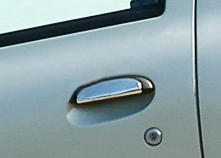 Накладки на ручки (нерж.) 4 шт, Carmos - Турецька сталь для Renault Clio II 1998-2005 рр — Renault Clio II 1998-2005 гг. DianaParts