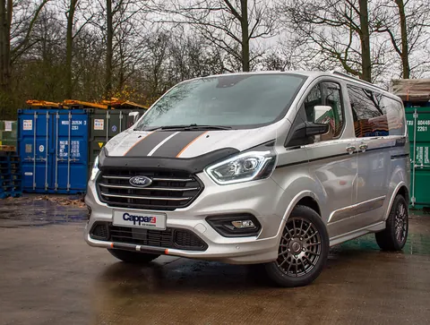 Дефлектор капота EuroCap (2018-2022) для Ford Custom рр — Ford Custom 2013-2022 гг. DianaParts