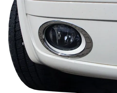 Окантовка на протитуманки (2 шт., нерж.) OmsaLine - Італійська нержавійка для Volkswagen T5 2010-2015 рр — Volkswagen T5 2010-2015 гг. DianaParts