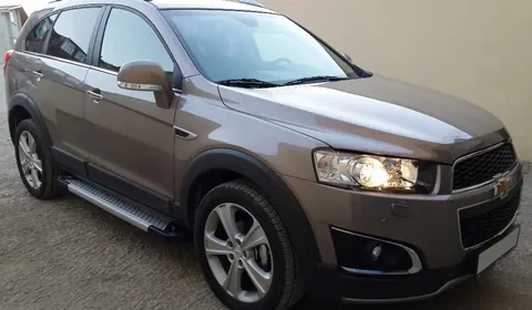 Бокові пороги Allmond Grey (2 шт., Алюміній) 2006-2015 для Chevrolet Captiva рр — Chevrolet Captiva 2006-2019 гг. DianaParts