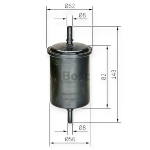 Фільтр паливний Renault Megane Scenic (JA0, 1_) 1.4 i (JA0E) BOSCH — Фільтри DianaParts