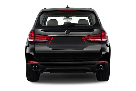 Планка над номером (нерж.) для BMW X5 F15 2013-2018 рр — BMW X5 F15 2013-2018 гг. DianaParts