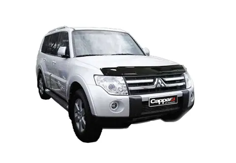 Дефлектор капоту (EuroCap) для Mitsubishi Pajero Wagon IV 2006-2021 рр — Mitsubishi Pajero Wagon IV 2006-2021 гг. DianaParts