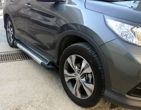 Бокові пороги Line (2 шт., Алюміній) для Honda CRV 2012-2016 рр — Honda CRV 2012-2016 гг. DianaParts