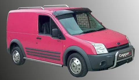 Козирьок на лобове скло (чорний глянець, 5мм) для Ford Connect 2010-2013 рр — Ford Connect 2010-2013 гг. DianaParts