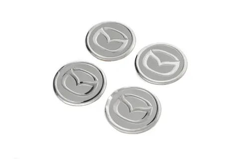 Наклейки на ковпачки V2 60мм (4шт) для Mazda — Mazda DianaParts