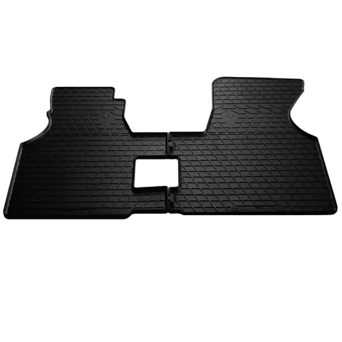 Гумові килимки (2 шт, Stingray) Premium - без запаху гуми для Volkswagen T4 Caravelle/Multivan 1990-2003 рр — Volkswagen T4 Caravelle/Multivan 1990–2003 гг. DianaParts