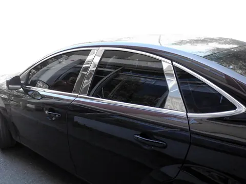 Молдинг дверних стійок (нерж) для Ford Mondeo 2008-2014 рр — Ford Mondeo 2008-2014 гг. DianaParts