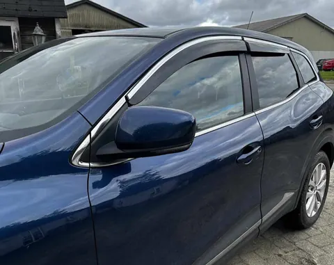 Вітровики з хромованим молдингом (4 шт., Sunplex Chrome) для Renault Kadjar 2015-2022 рр — Renault Kadjar 2015-2022 гг. DianaParts