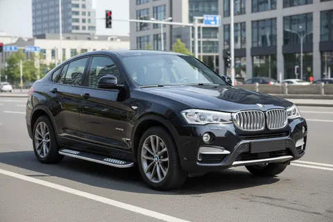 Бокові пороги Tayga V2 (2 шт., Алюміній) для BMW X4 F26 2014-2018 рр — BMW X4 F26 2014-2018 гг. DianaParts