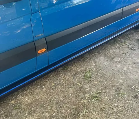 Бокові пороги Maya Blue (2 шт., алюміній) Long/ExtraLong для Mercedes Sprinter W906 2006-2018 рр — Mercedes Sprinter W906 2006–2018 гг. DianaParts