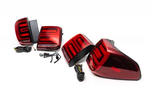 Задні LED ліхтарі (RED-Sequential) для Nissan Armada 2016-2024 рр — Nissan Armada 2016-2024 гг. DianaParts